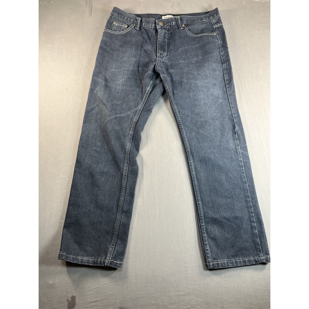 Indigo Thirty Jeans Co Men's 36x30 Blue Wash Denim Straight Leg